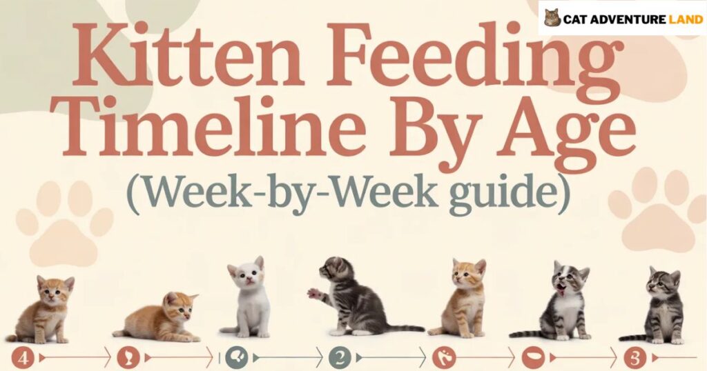 Kitten Feeding Timeline by Age (Week-by-Week Guide)