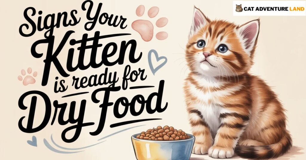 Signs Your Kitten Is Ready for Dry Food
