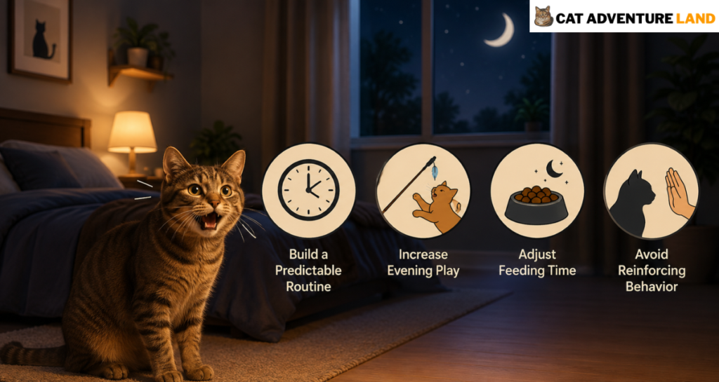 How to Reduce Cat Meowing at Night 