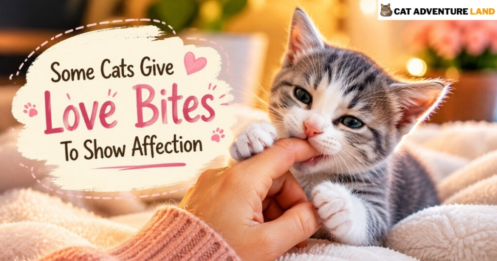 Some Cats Give “Love Bites” To Show Affection