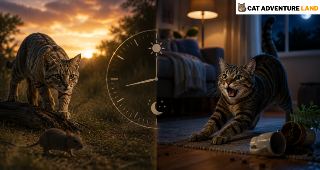 Understanding Night-time Cat Behaviour