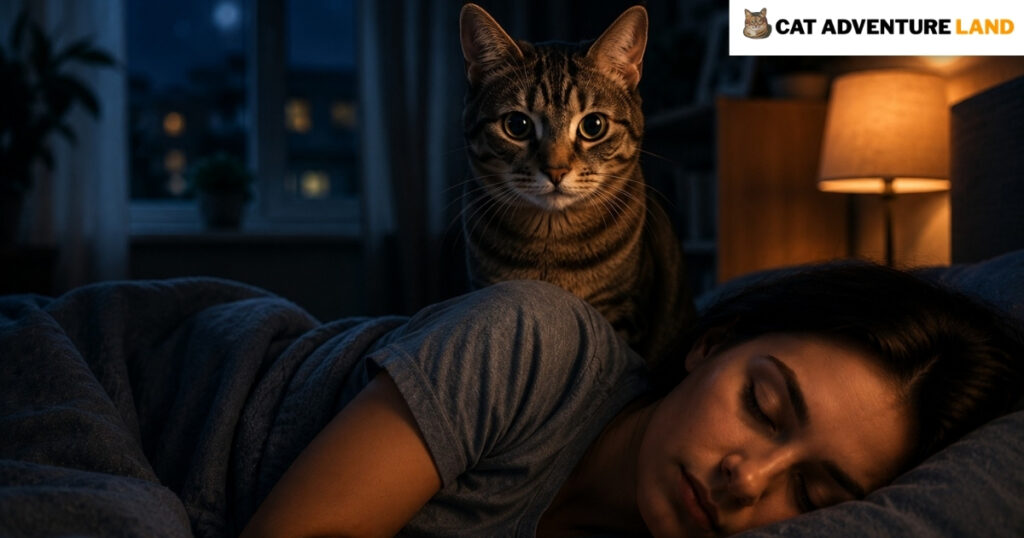 Why Does My Cat Stare at Me While I Sleep?